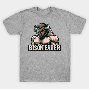 Bison Eater Carnivore Diet Bodybuilding T-Shirt
